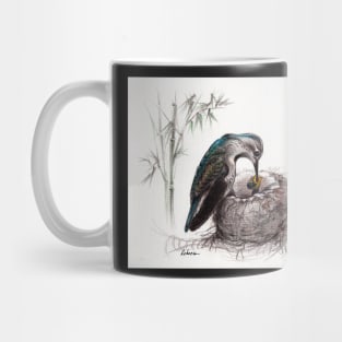 "A Mother's Love" - Mother Hummingbird and Baby Mug